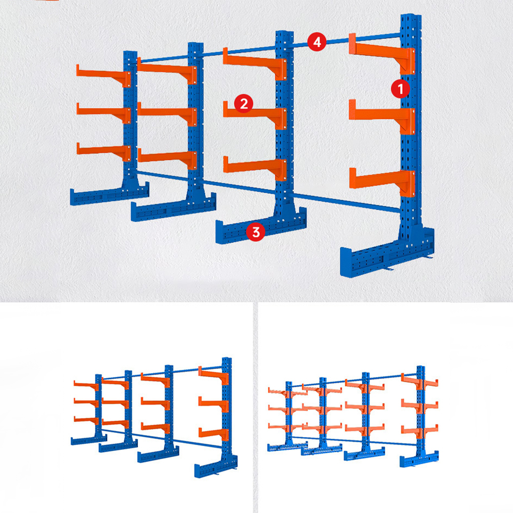 Heavy-duty Industrial Warehouse Storage Cantilever Shelf Rack Heavy-duty Industrial Warehouse Storage Cantilever Shelf Rack